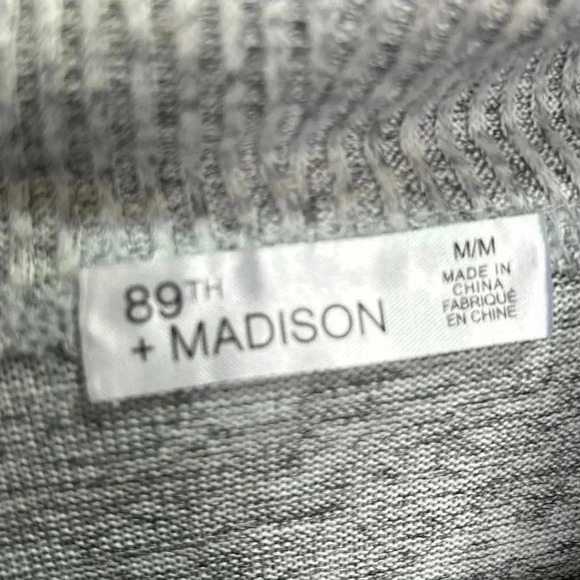 89th & Madison Loose neck,balloon sleeve turtleneck,super soft,light gray - Picture 10 of 13